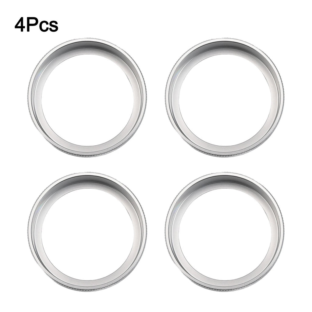 Silver Alloy Air Conditioning Audio Control Knobs for