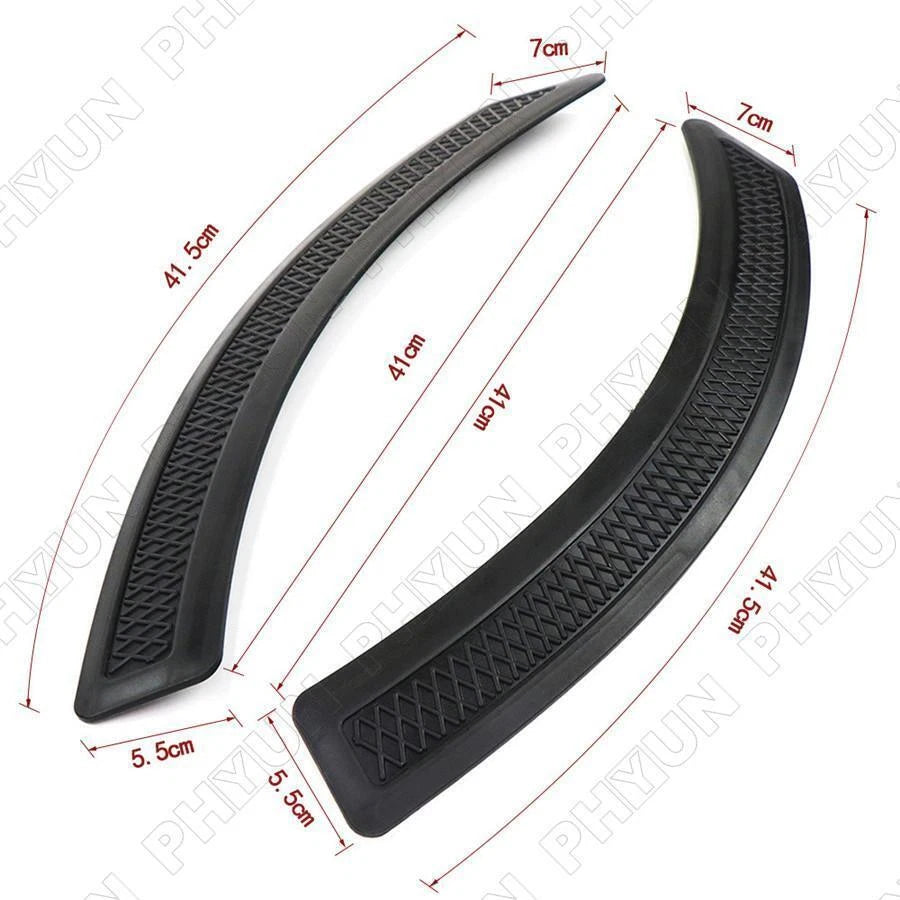 2x Matte Black Front Fender Side Vent Cover For 2008-2015 Mitsubishi Lancer EVO