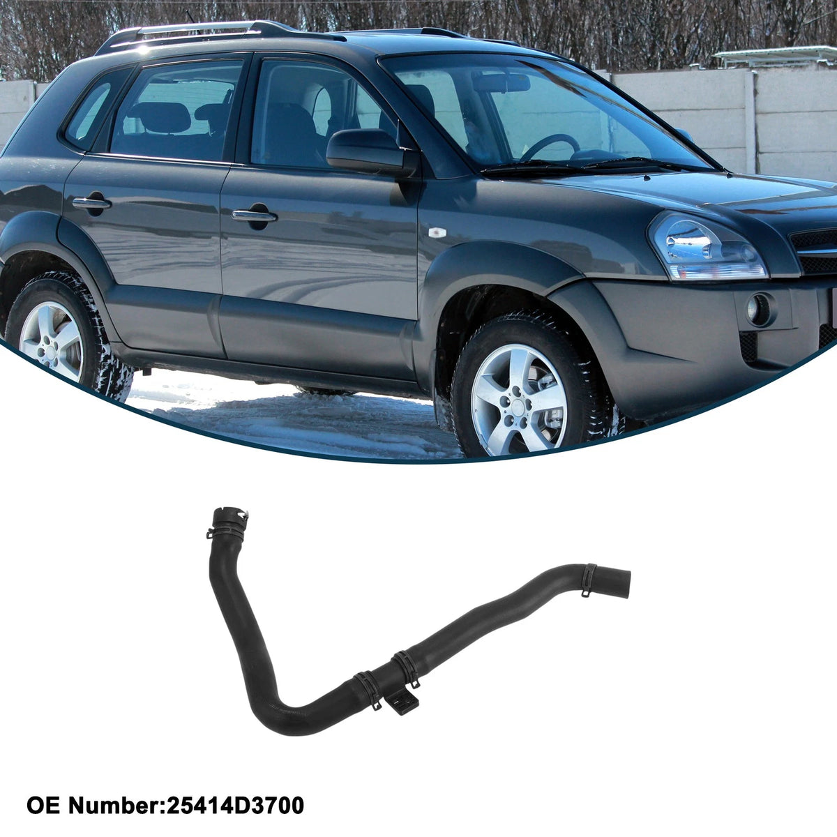 Radiator Hose Rubber Replacement for Hyundai Tucson (2016–2019)