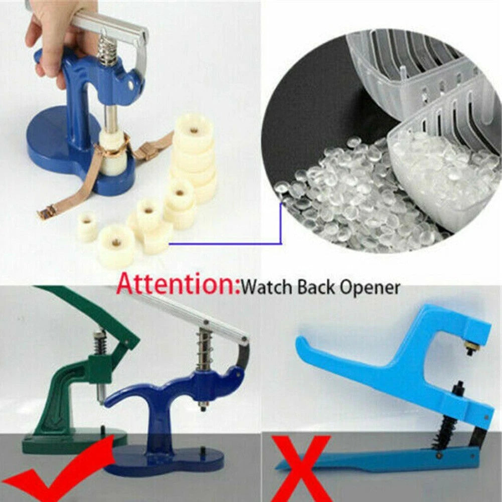20Pcs Watch Press Tools for Back Case Closure and Crystal Repair
