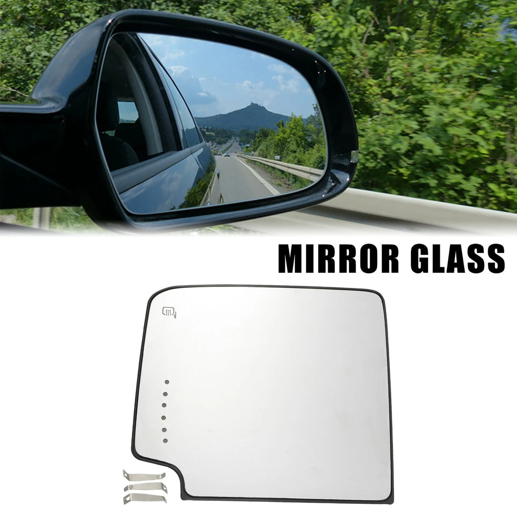 Rearview Mirror Glass Left Upper Heated for Chevrolet Silverado 1500 (2014–2018)