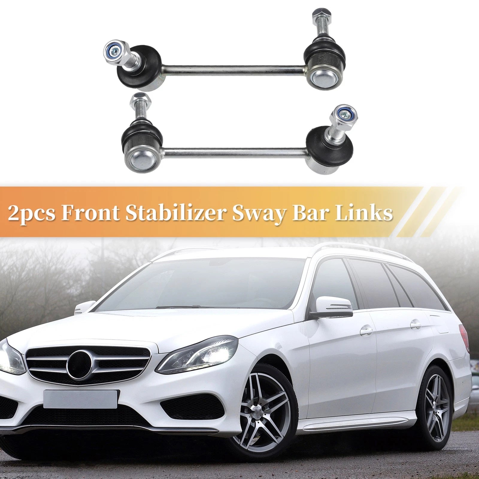 2PCS Front Stabiliser Sway Bar Link Replacement for Mercedes 300SD (1992–1993)