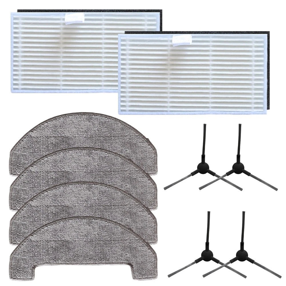 Replacement Mop Pads, Side Brush, HEPA Filter for MOVA S800, Trouver E20