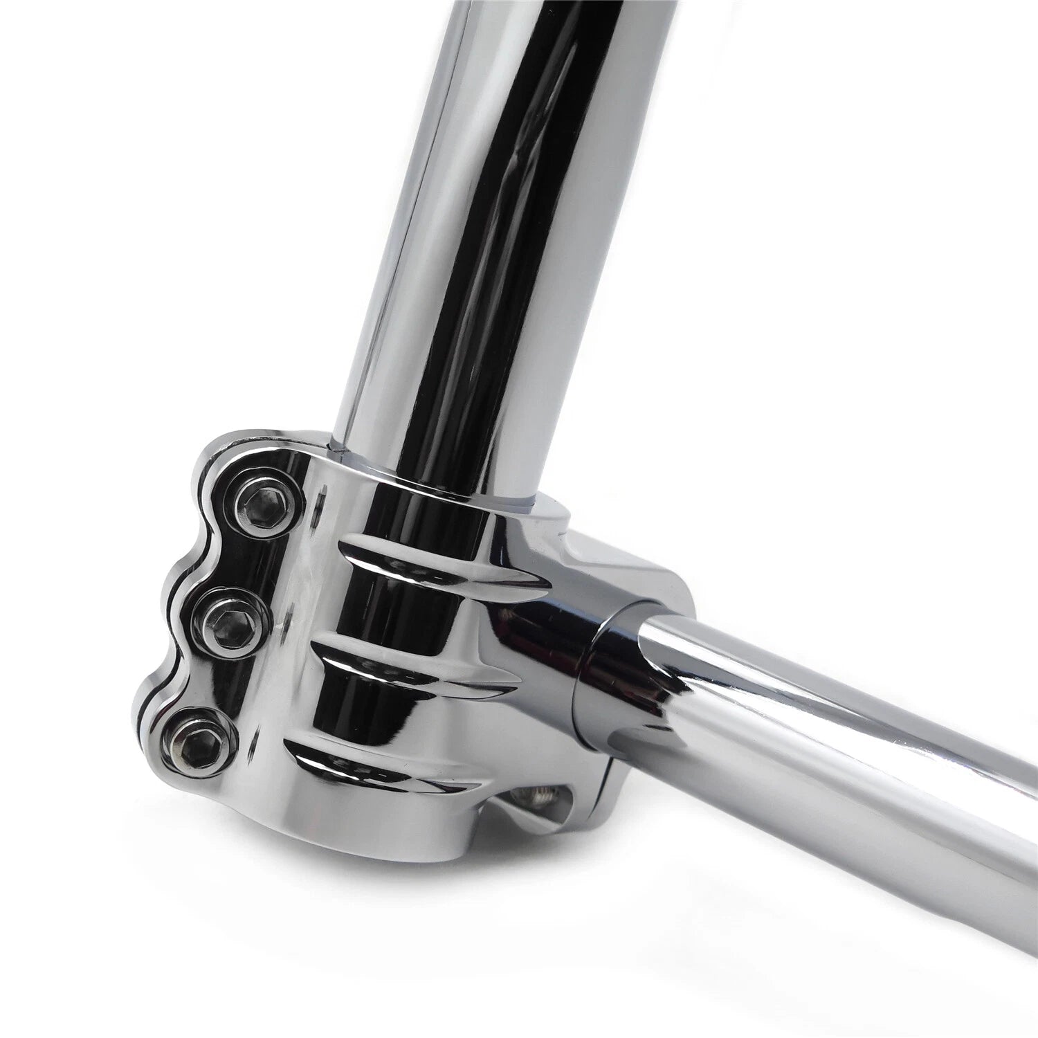 Adjustable 1 1/4" Pullback Handlebars 14" Chrome for Harley Touring (FLHT FLHX)