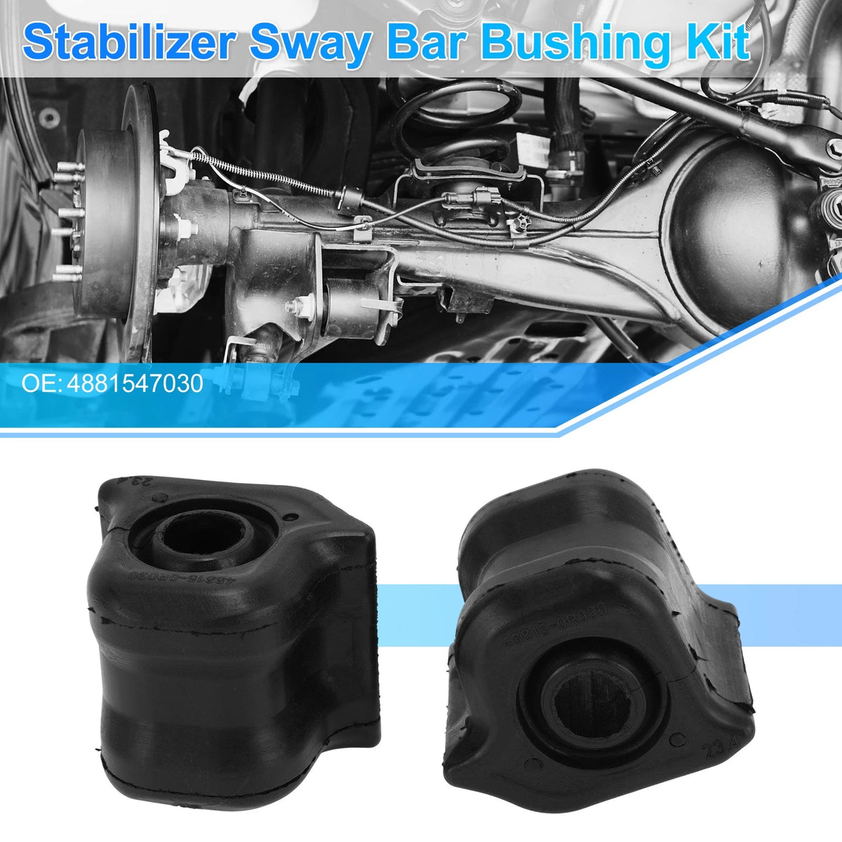 Front Right Stabilizer Sway Bar Bushing Kit Replacement for Honda (2008–2012)