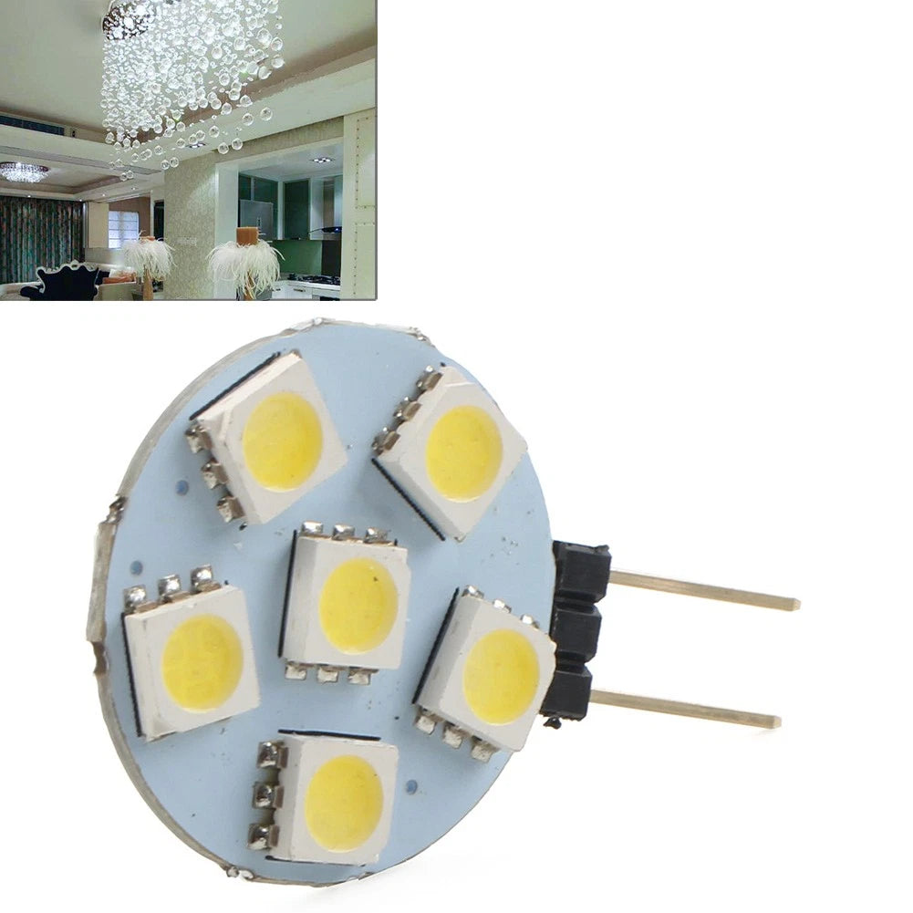 6 LED G4 Bulb Lamp for Car DC12V 180 Degree