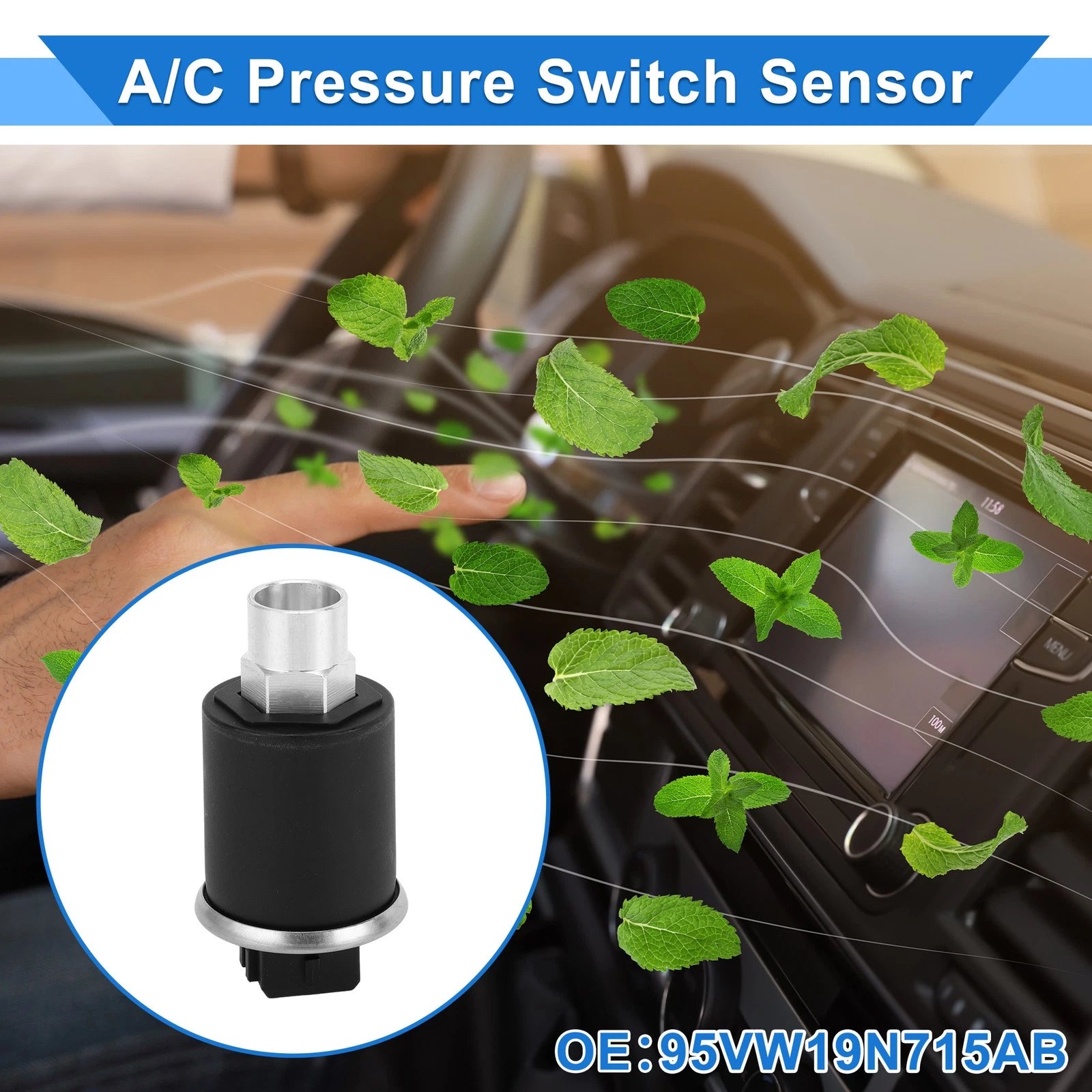 A/C Pressure Switch Sensor Replacement for VW Golf III 1991–1997