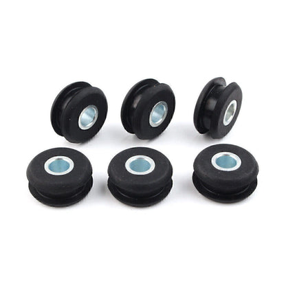 6x Gas Tank Mounts fit Harley Softail Mounts Rubber Grommets FXWG Motor Black