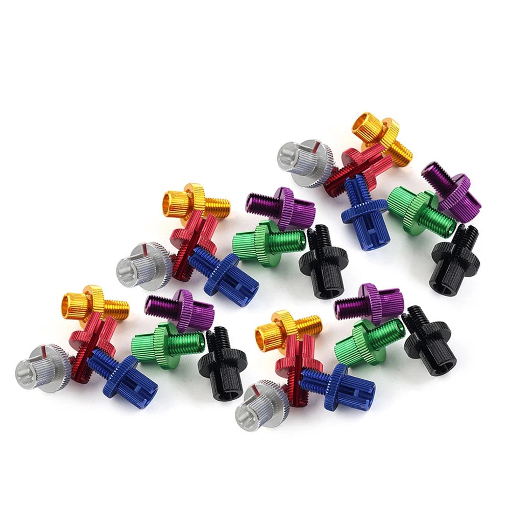 Set of 4 8mm Clutch Brake Throttle Cable Adjustment Screws for Motorcycle ATV