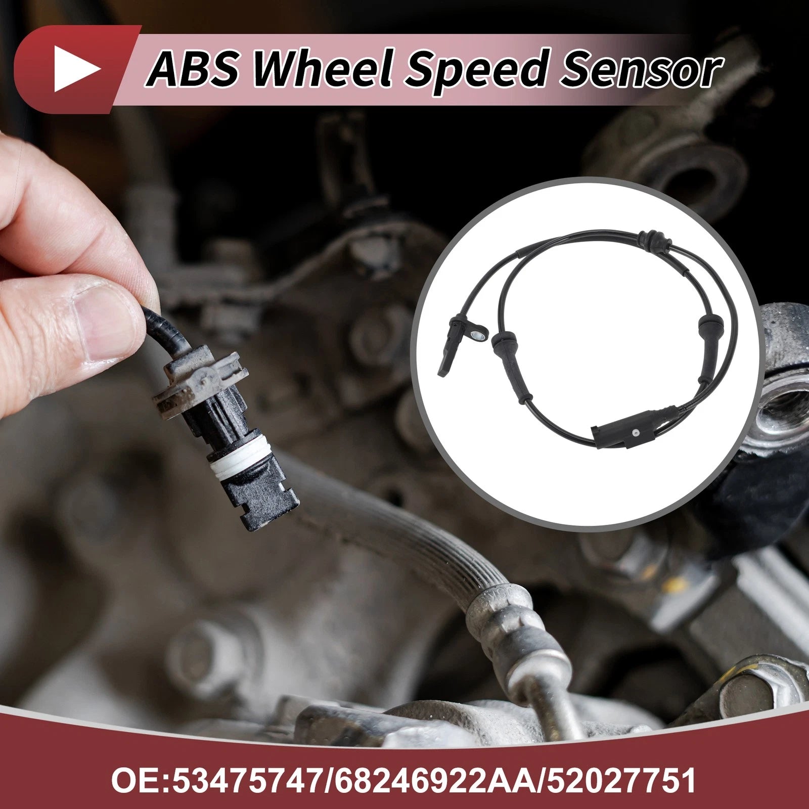 ABS Wheel Speed Sensor No. 53475747 for Jeep Compass (2017–2019) Front Right