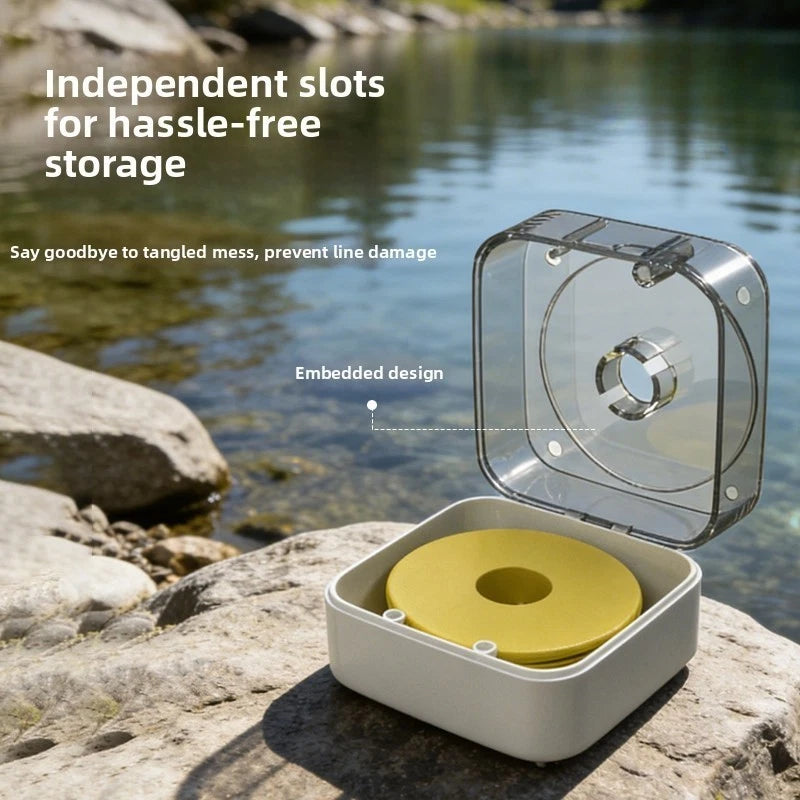 Fishing Line Organizer Box for Travel and Boat Use (Compact, Stackable)