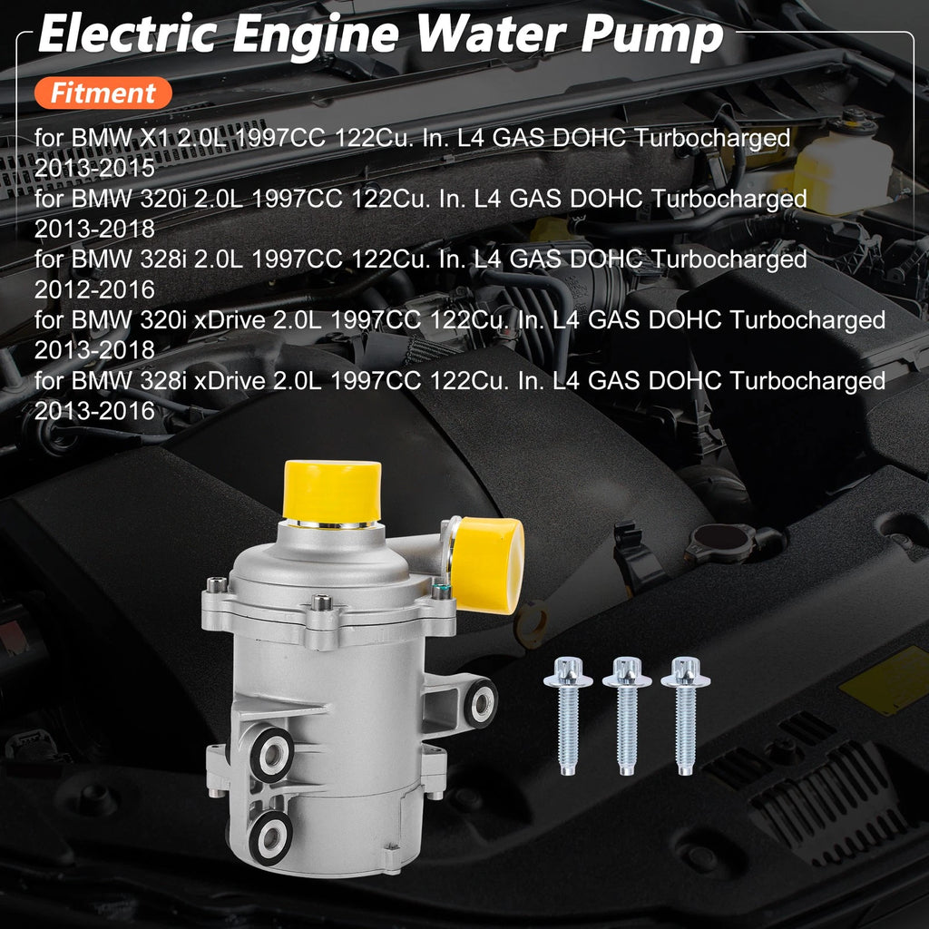 Electric Engine Water Pump Replacement for BMW X1 2.0L (1997–2015)