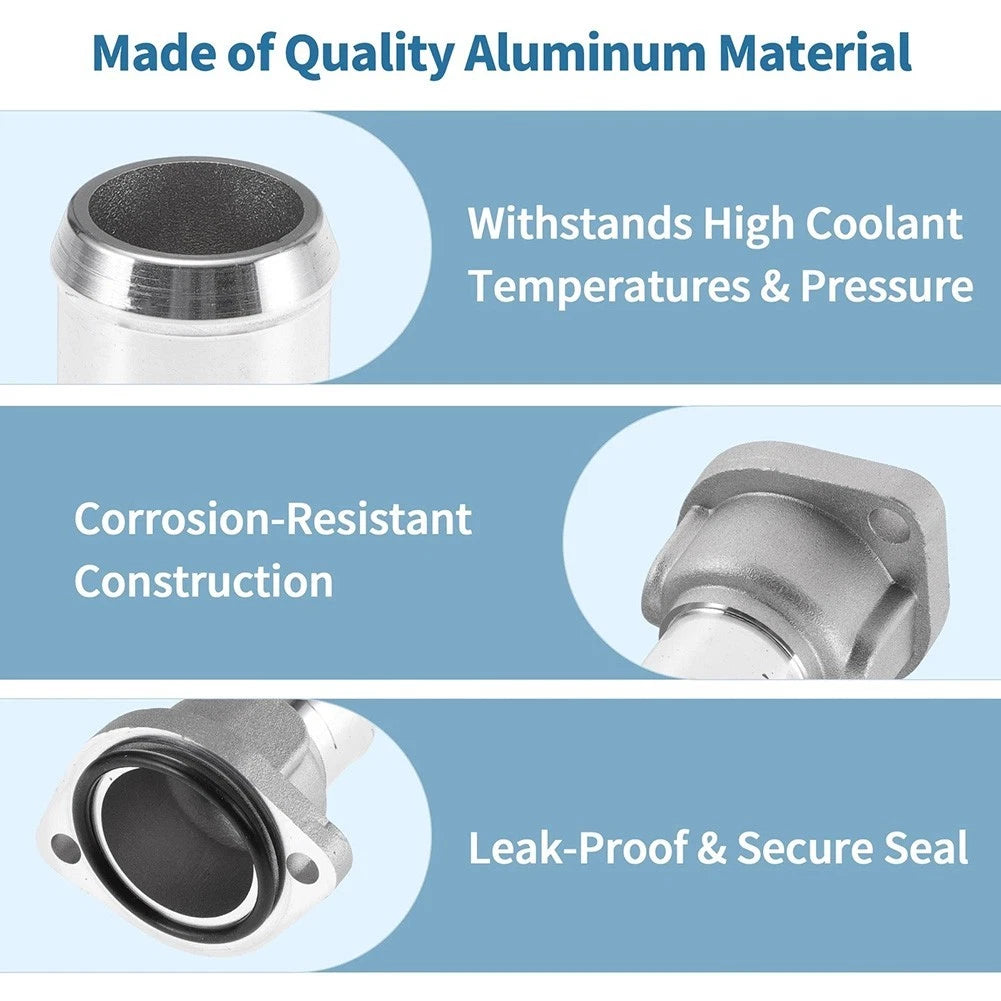 OEM Aluminum Radiator Coolant Hose Connector Flange for 100
