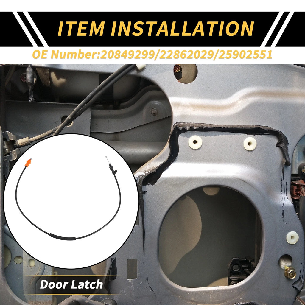 Door Latch Release Cable Replacement for Chevrolet Silverado GMC Sierra (2014–2019)