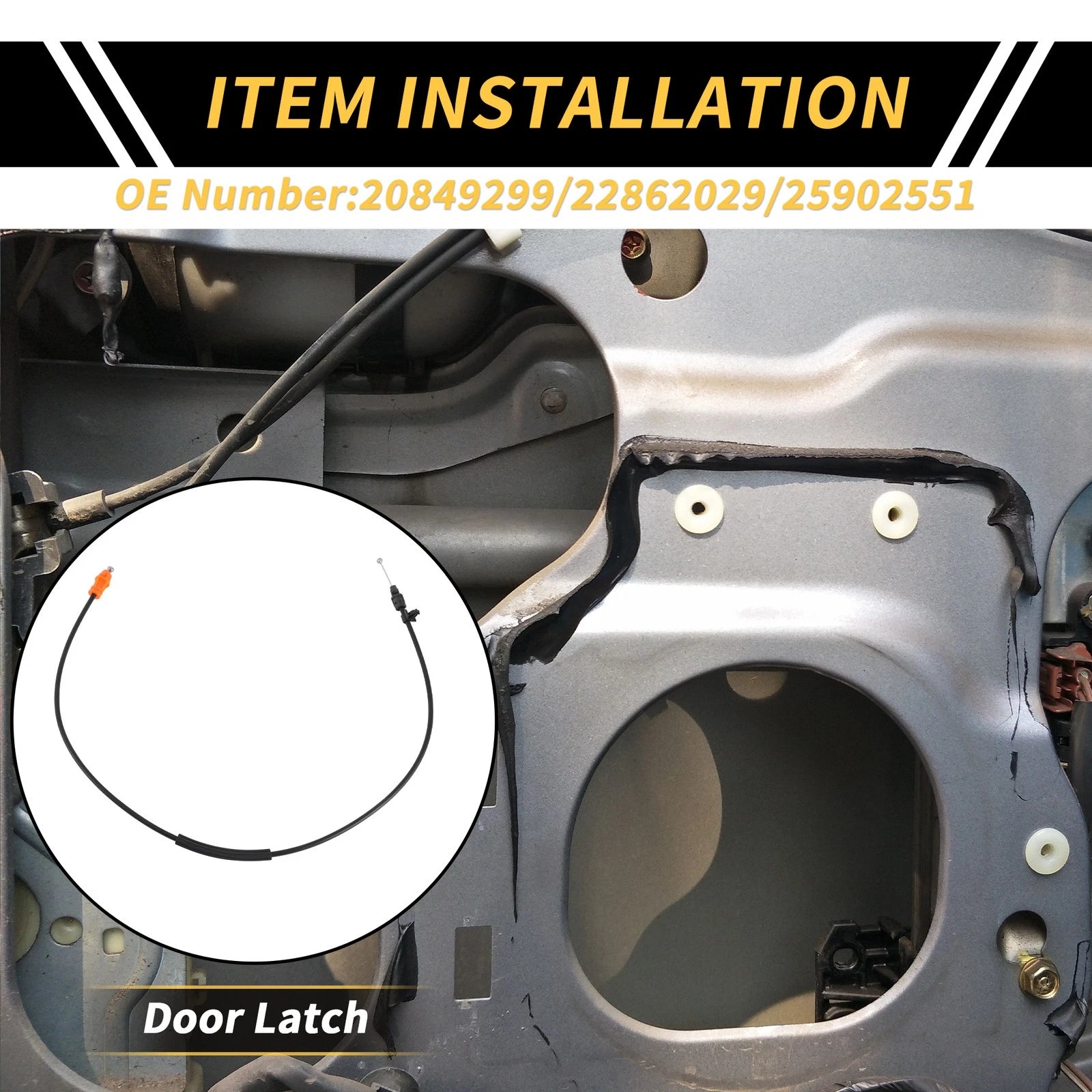 Door Latch Release Cable Replacement for Chevrolet Silverado GMC Sierra (2014–2019)