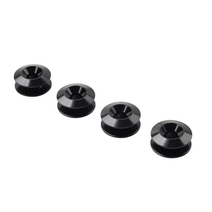 Set of 4 Black Quick Release Bumper Holder Clips for Trunk Hatch Lid