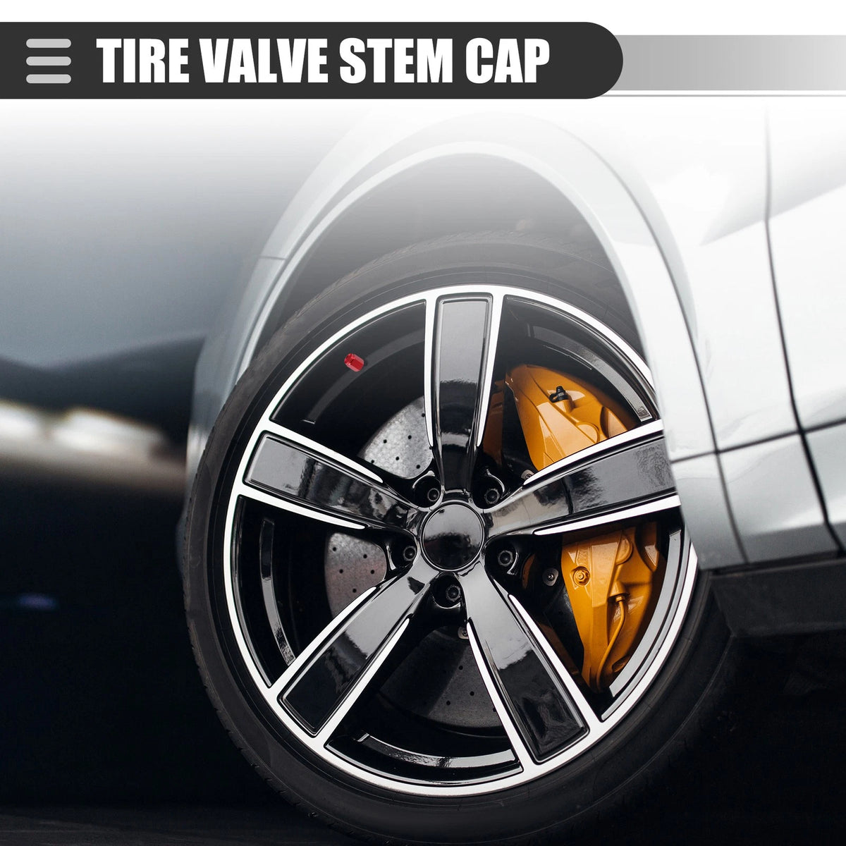 Tire Valve Stem Caps Replacement Set for Universal Car SUV Bike Aluminum Alloy