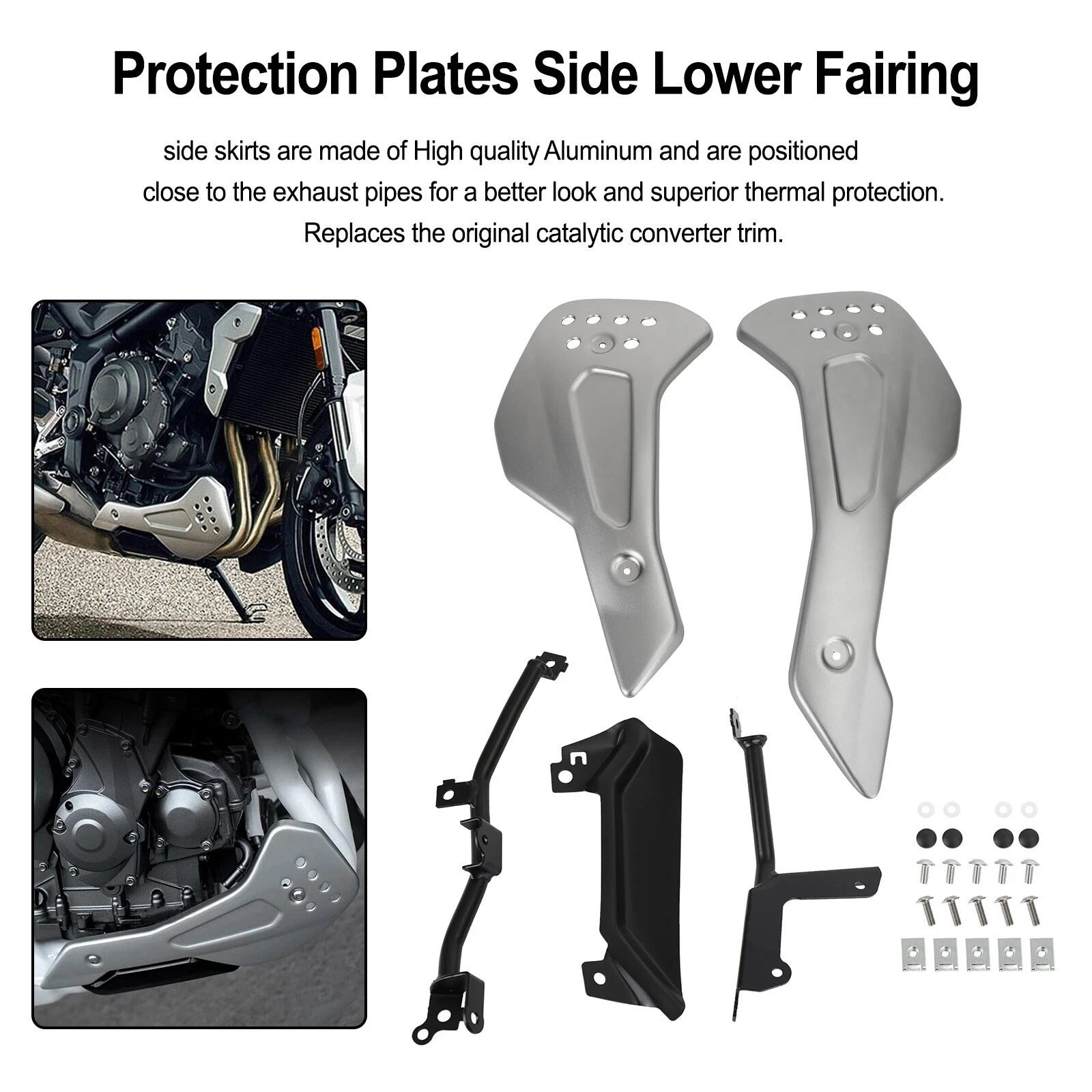 Lower Engine Belly Protection Plates for Triumph Trident 660 (2021) A9