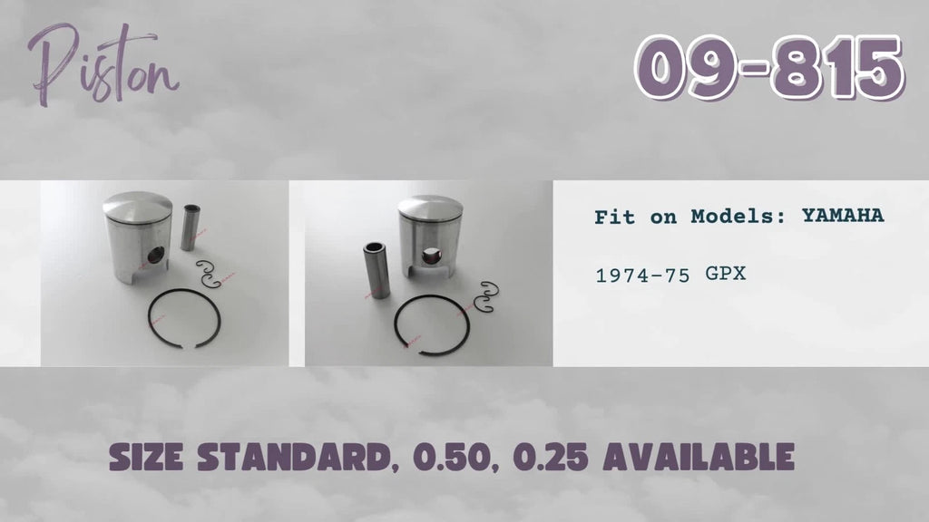 Piston Kit with Piston Ring for Yamaha GPX338 (09-815 STD)