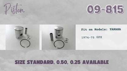 Piston Kit with Piston Ring for Yamaha GPX338 (09-815 STD)
