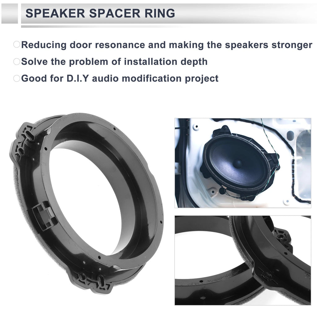 Tweeter Speaker Spacer Ring Adaptors for Hyundai 6.5 Inch (2 Set) (2011–2015)