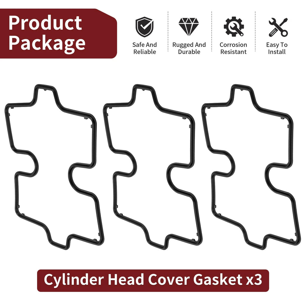 3pcs Valve Cover Gasket for Honda V45 Interceptor VF750F (1983–1984) 12391-MB0-010