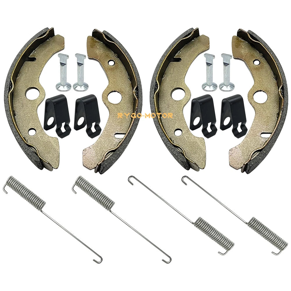 Front Brake Shoes & Springs Pins for Yamaha Big Bear 350 YFM350FW/350U (1989–1998)