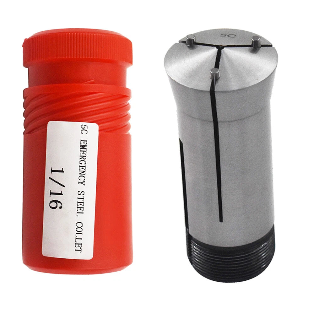 10x 5C Emergency Steel Collet 1/16" for Lathes & Fixtures (Precision)