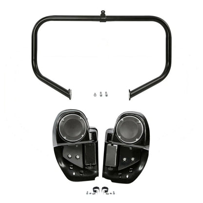 Engine Guard Lower Vented Fairing Speaker Pod for Harley Electra Glide (2014–2024)