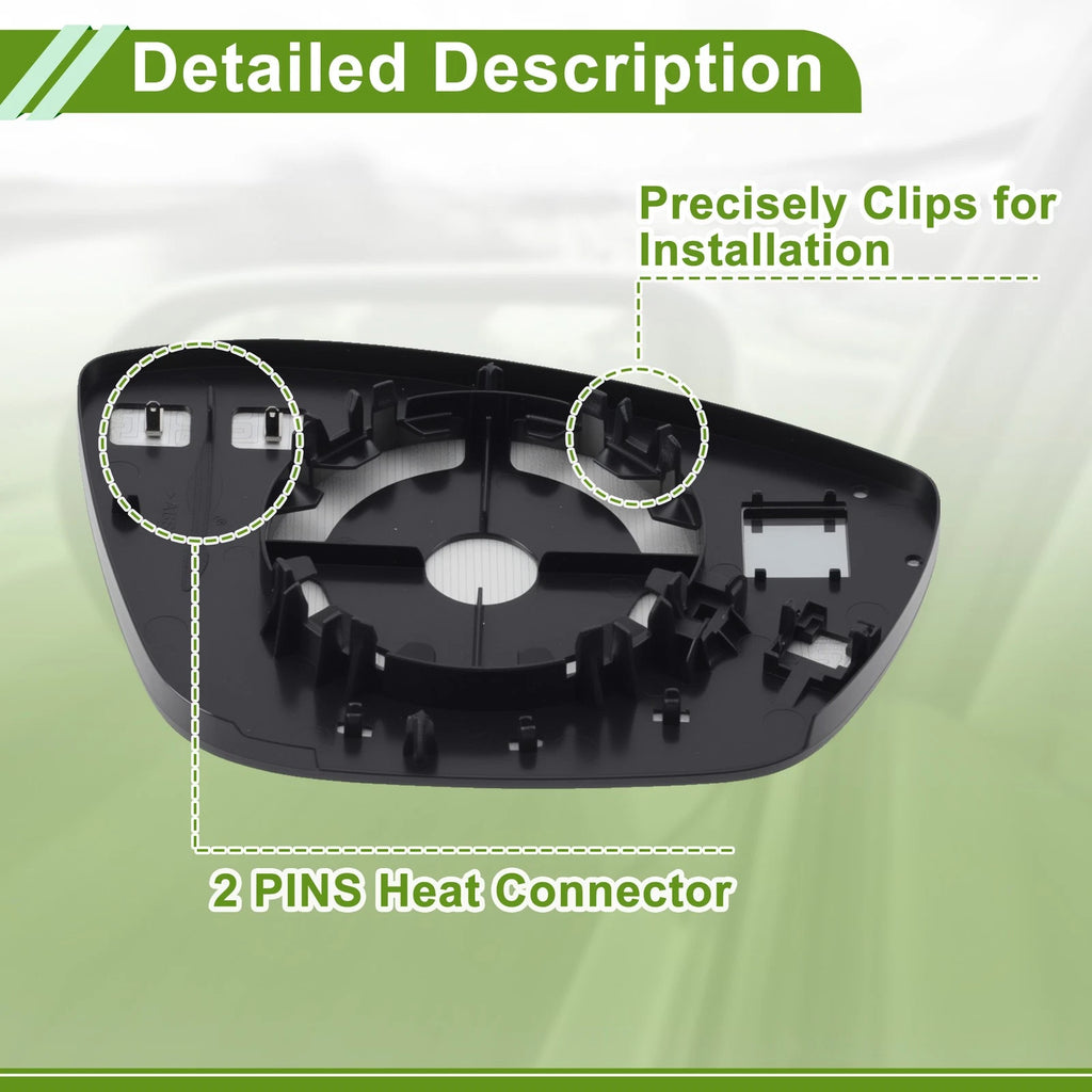 Driver Side Mirror Glass for Vauxhall Mokka (2012–2016) 9835016080