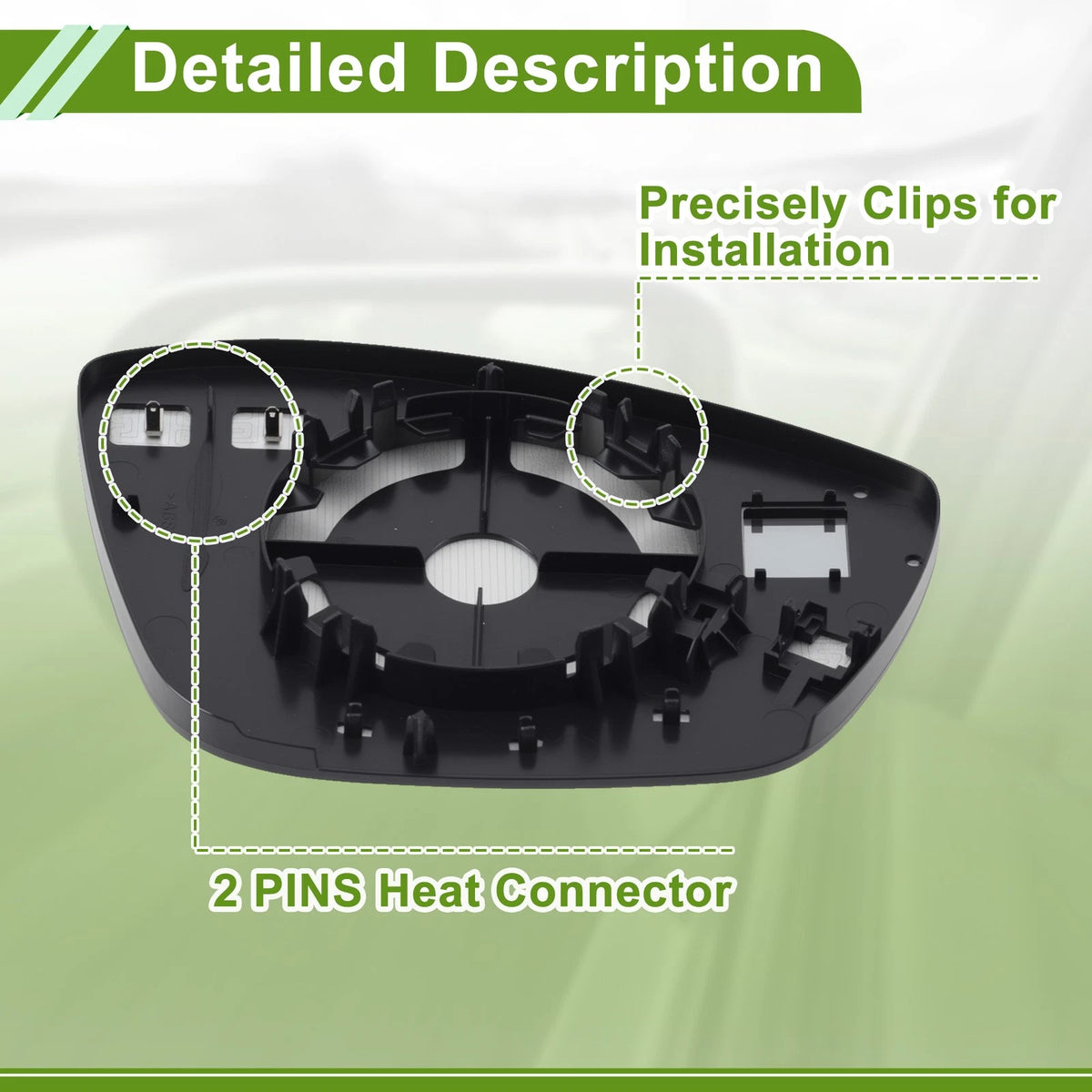 Driver Side Mirror Glass for Vauxhall Mokka (2012–2016) 9835016080