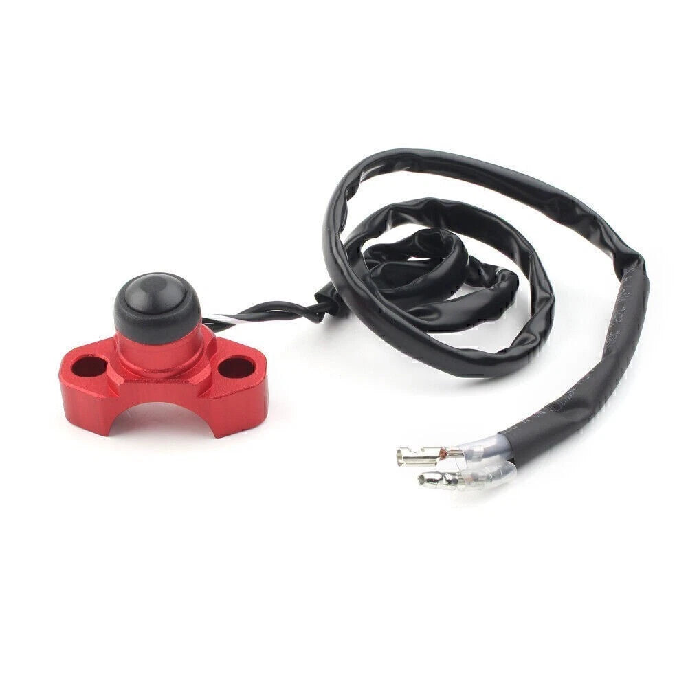 CNC Engine Stop Start Kill Switch Button for Dirt Bike Quad ATV (Universal)