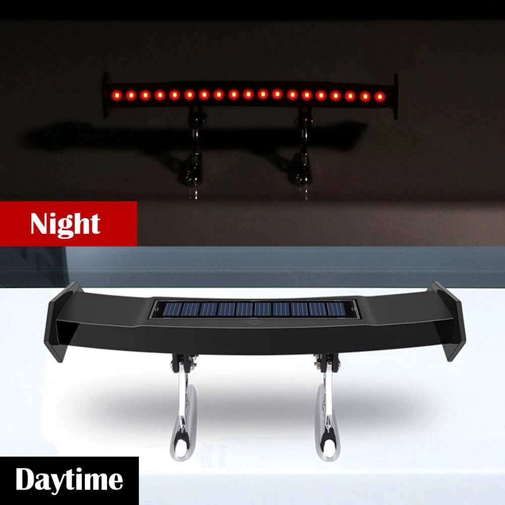 LED Solar Energy Car Trunk Rear Wing Spoiler for Mini (Universal)