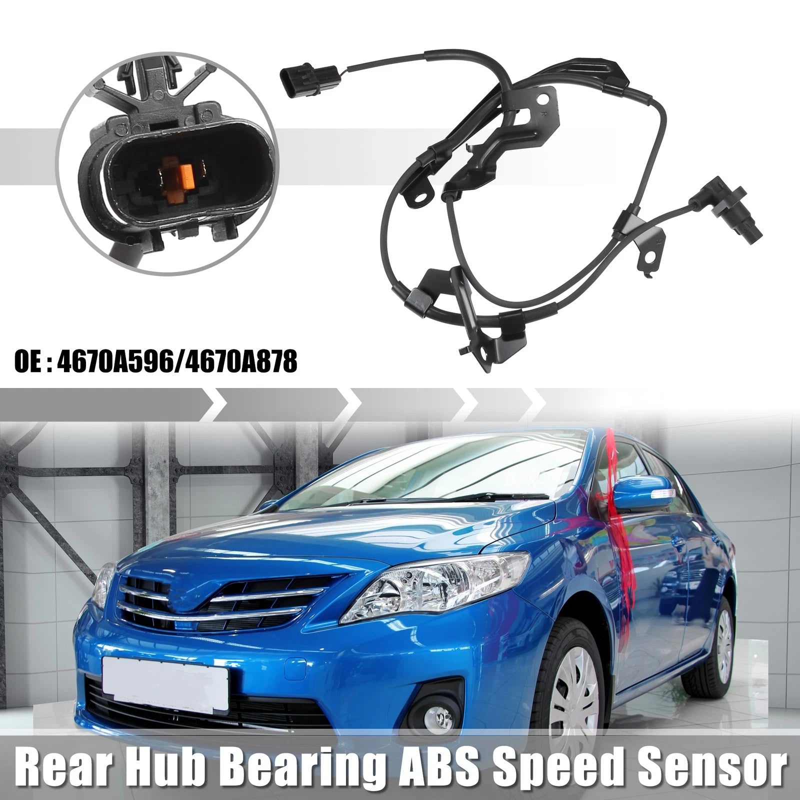 1 Pcs Front Right ABS Speed Sensor Replacement for Mitsubishi L200 (2012–2015)