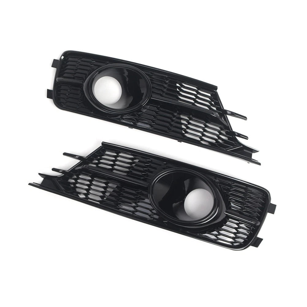 Front Fog Light Grille Cover Set for Audi A6 C7 (2016–2018) ACC Hole