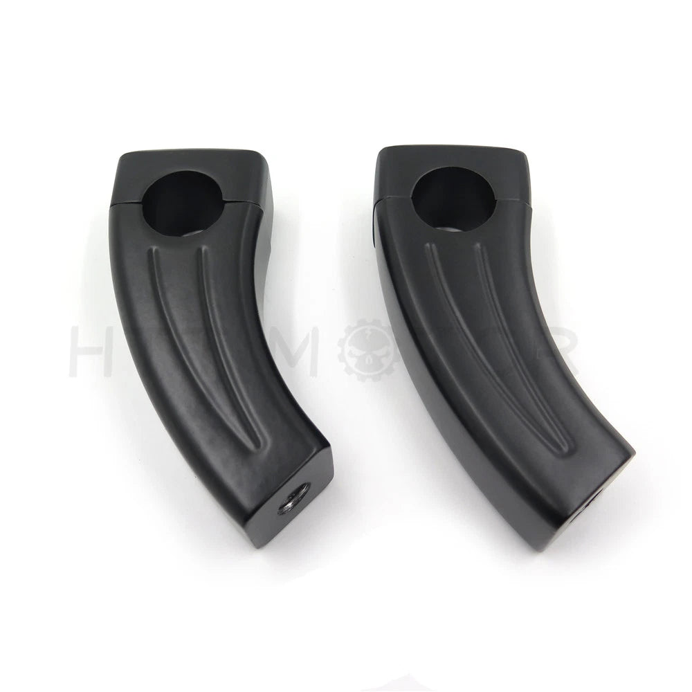 Pair of 3.5" Tall Black Handlebar Risers for