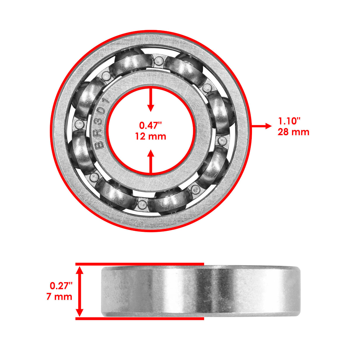 Rear Differential Kit Replacement for Honda TRX300 Fourtrax 300 2X4 (1988–2000)