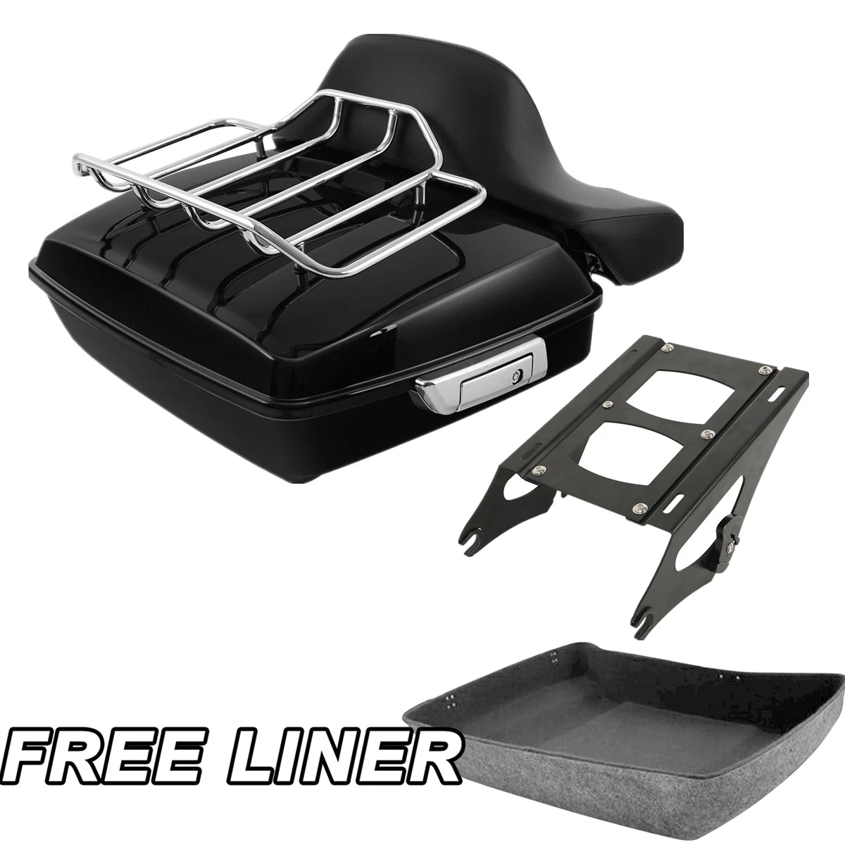 Chopped Trunk Pad Mount Rack for Harley Touring Electra Glide (2014–2026)