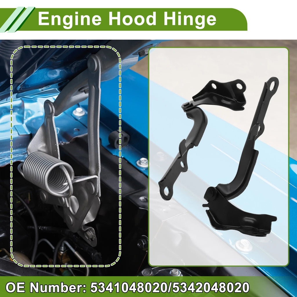 Hood Hinge Set Replacement for Toyota 4Runner (2003–2006) Front Pair