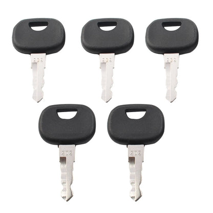 5PCS Ignition Keys for Volvo Wheel Loader & John Deere Heavy Equipment