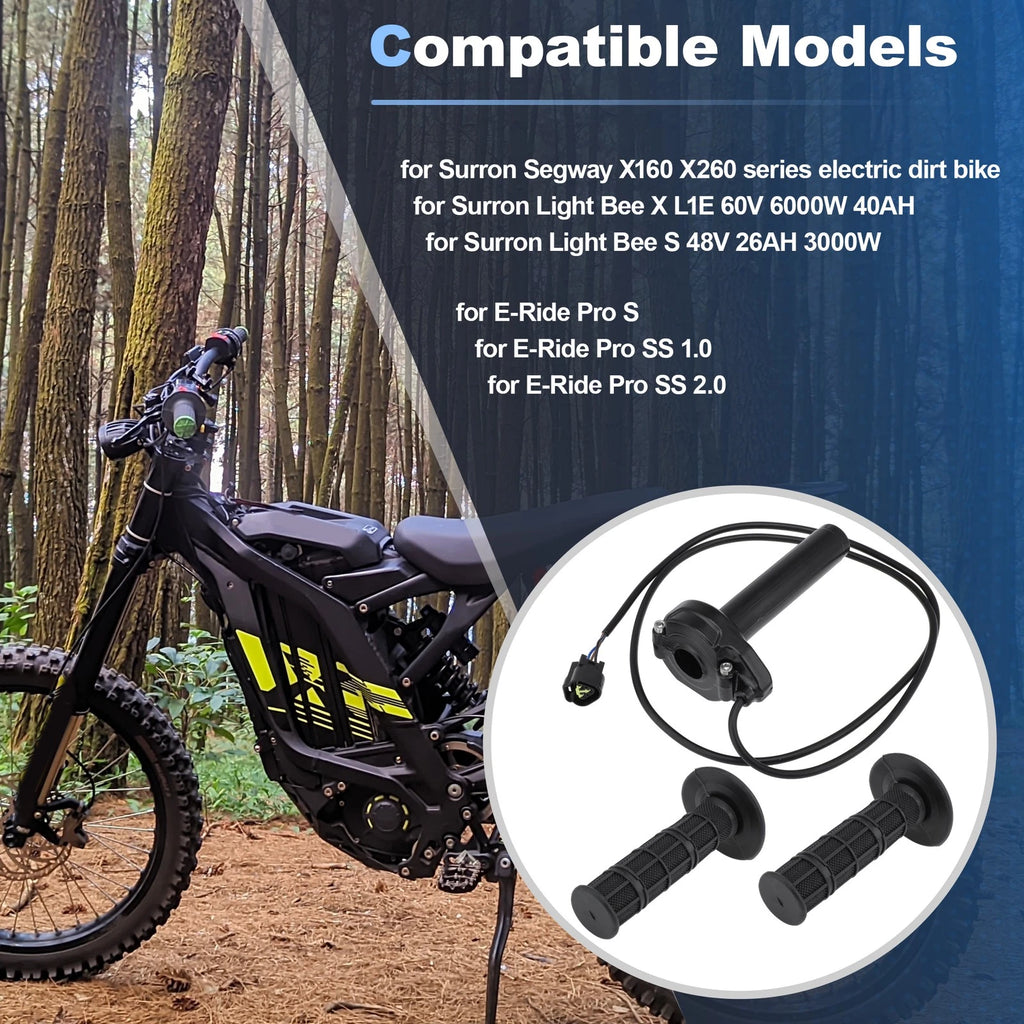 Throttle Handle Kit Throttle Cable Replacement for Sur Ron Light Bee X (2021–2023)