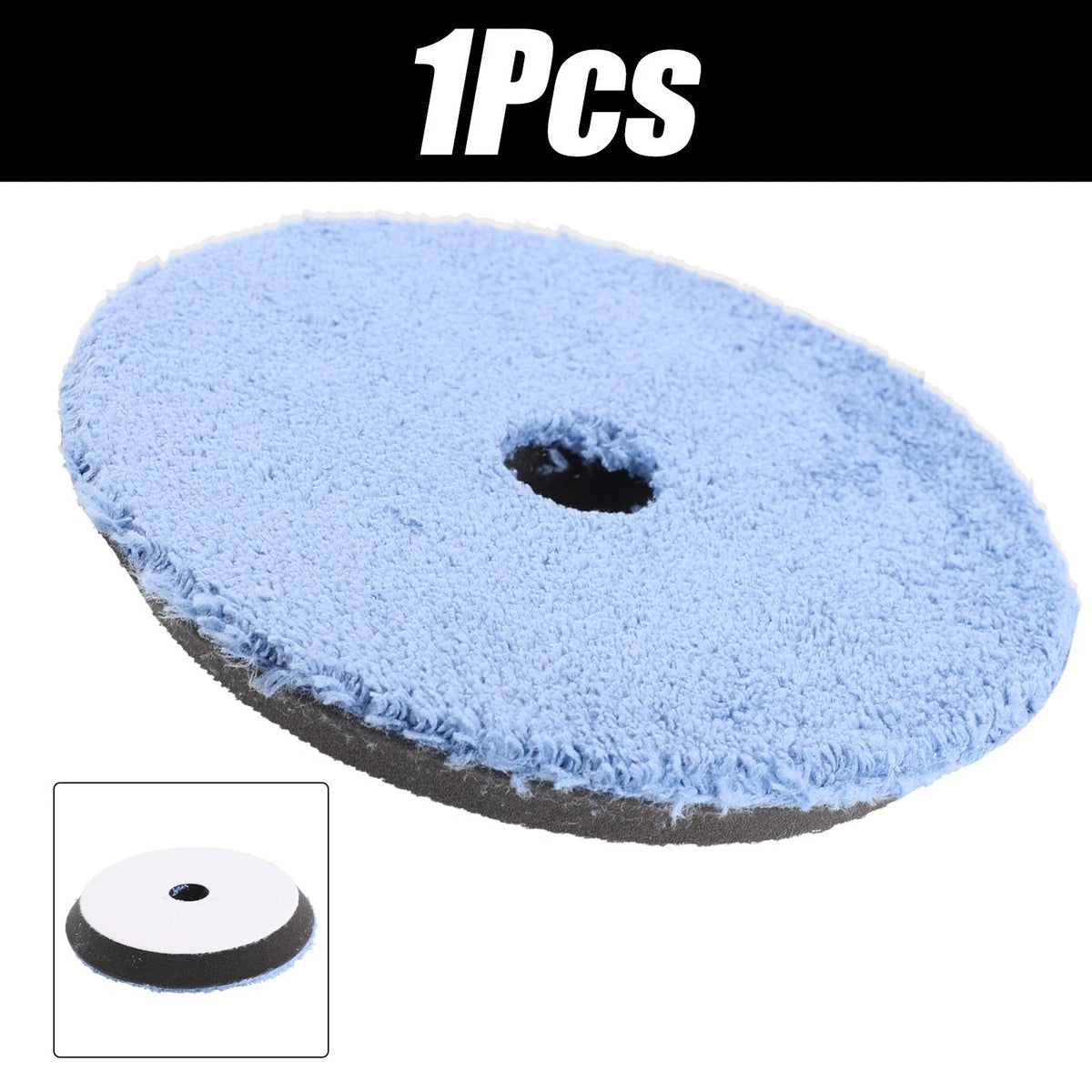 6" Microfiber Buffing Polishing Pad Disc for Detailing