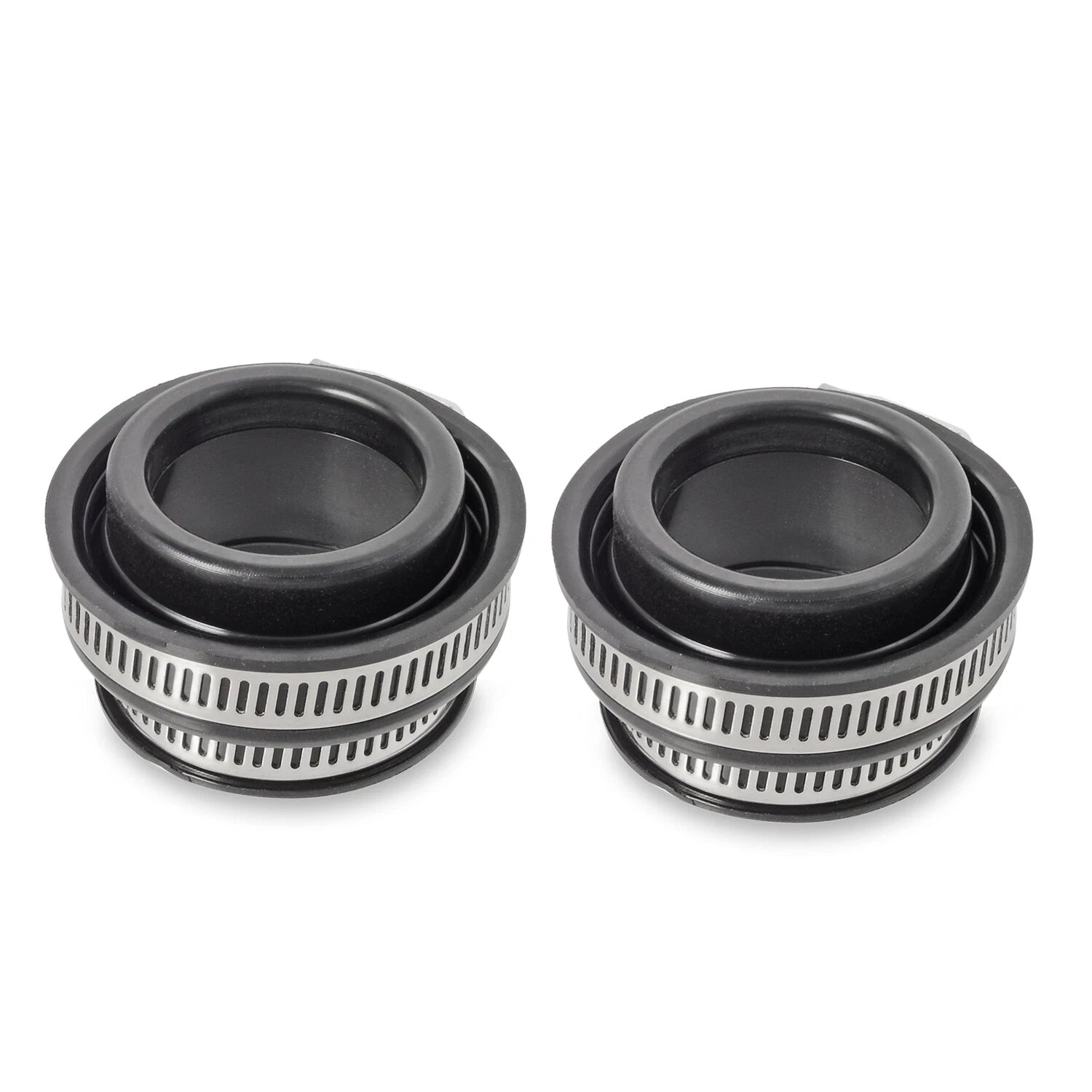 Set of 2 Air Box Frame Rubber Boots w/Clamps for Honda TRX 250X 300EX 300X (1987–2009)