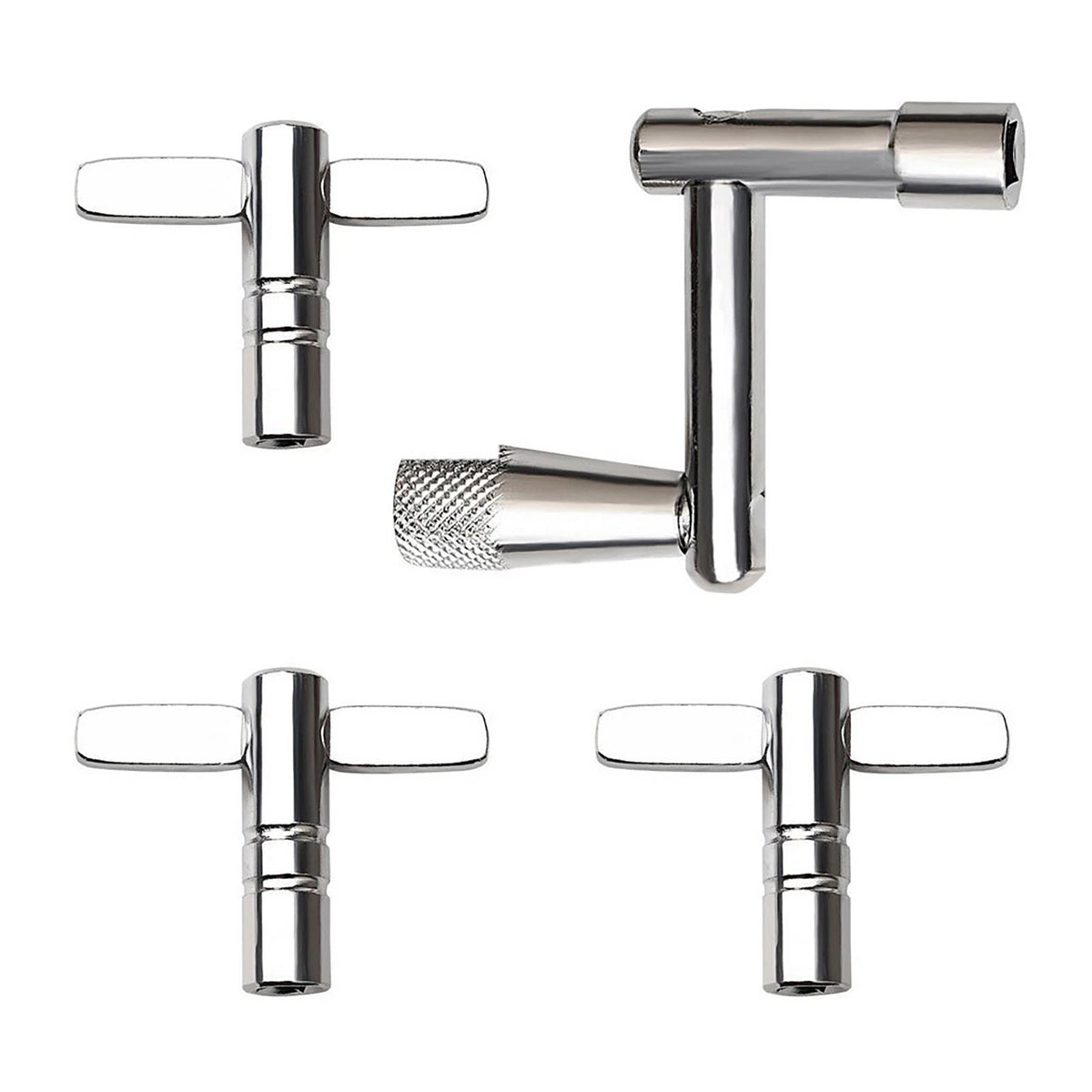 Set of 4 Drum Keys with Speed Key for Universal Drum Tuning