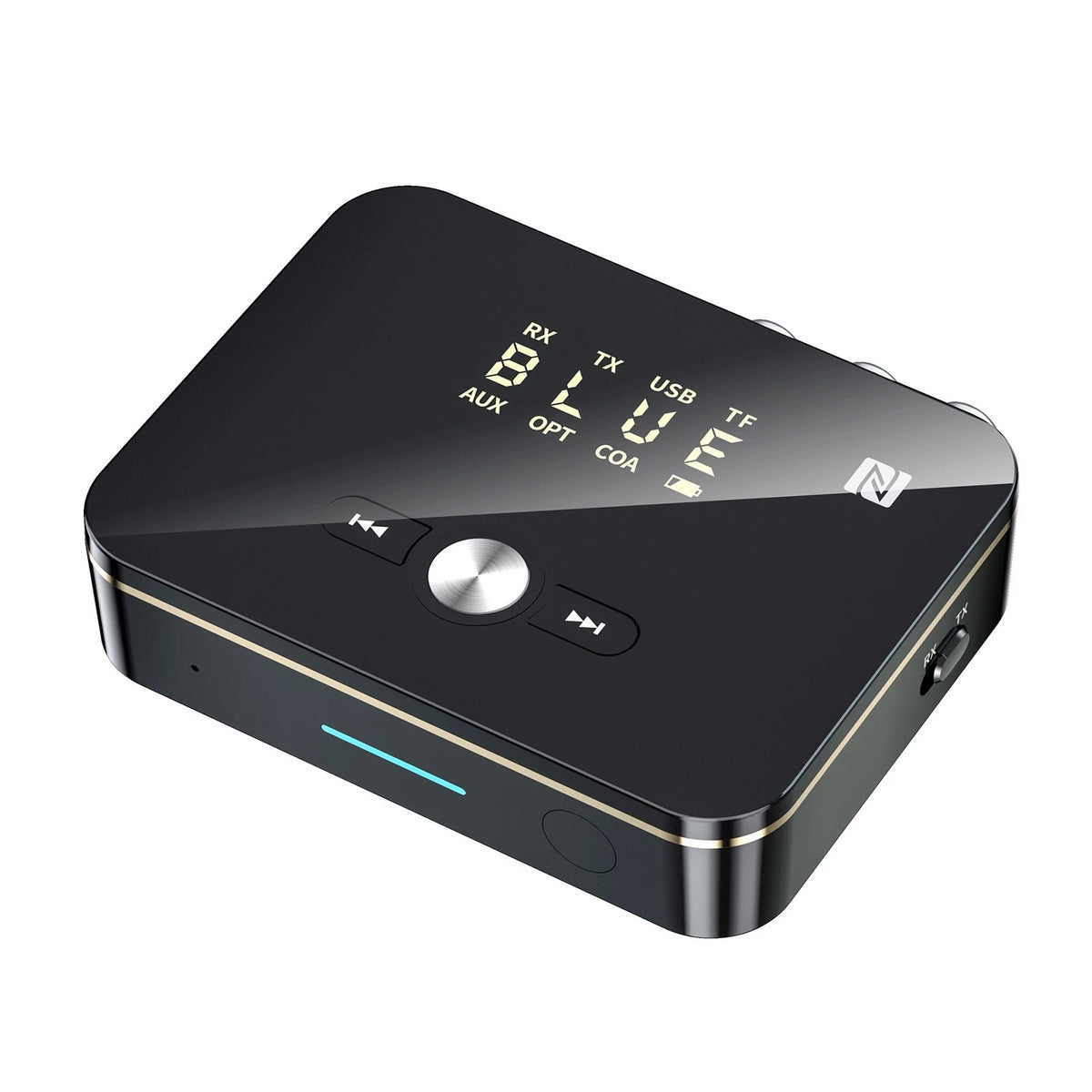 LED Bluetooth Transmitter Receiver 3.5mm AUX to 2RCA Adapter