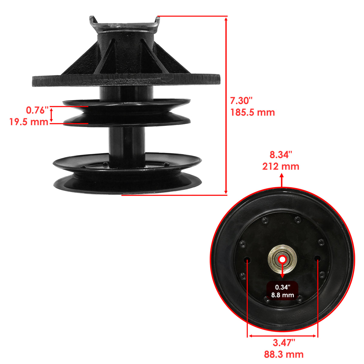 Spindle Assembly Replacement for Toro Z252 Z253 Z255 Z Master 62 In (2010–2018)