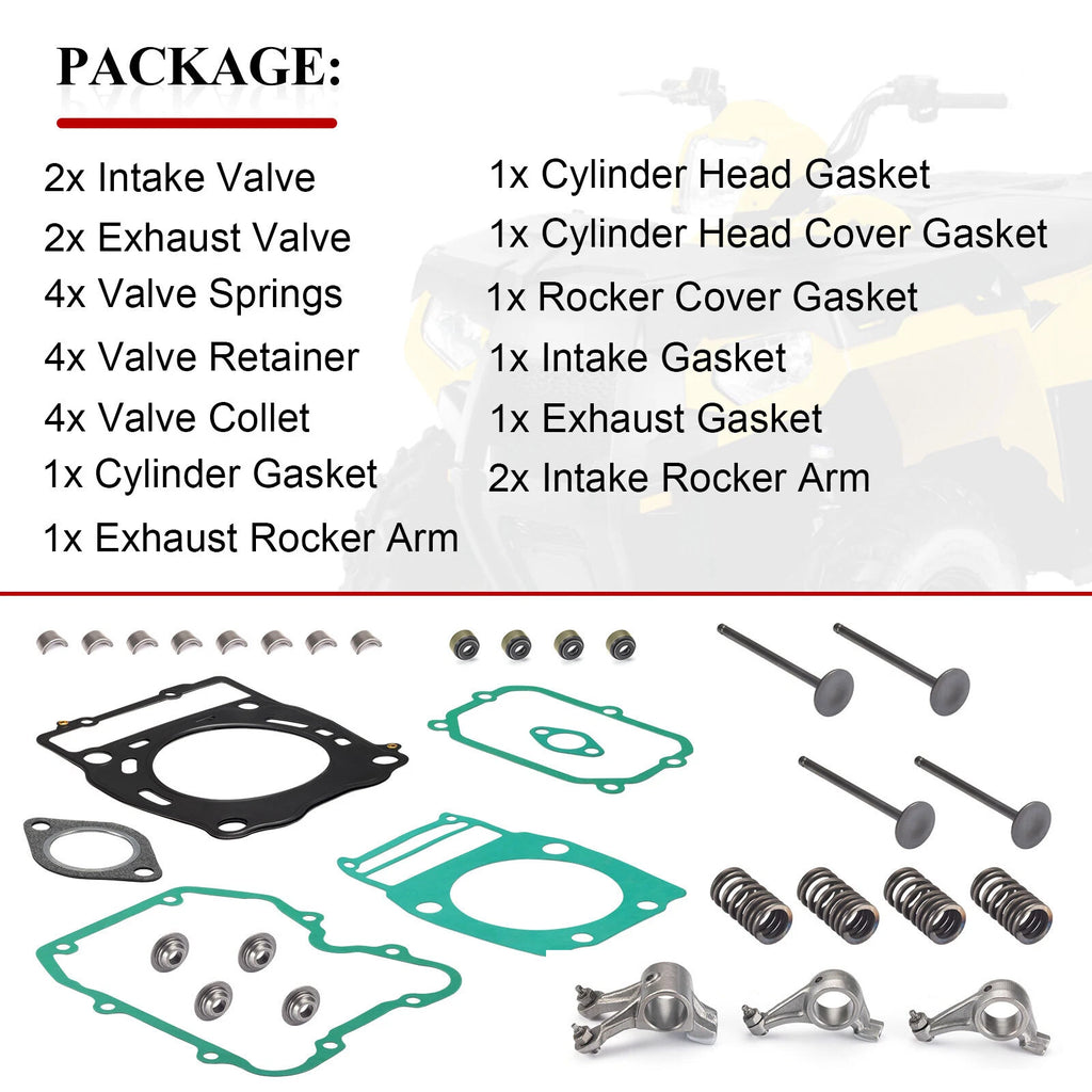 Rocker Arm & Valve Kit for Polaris Sportsman 500 4x4 6x6 (1996–2014)