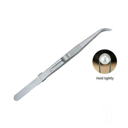 Fine Pointed Curved Tip Tweezers for Gemstones