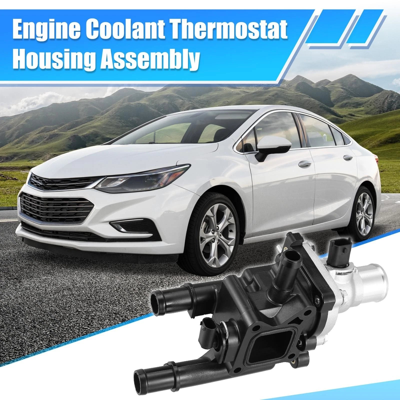 Engine Coolant Thermostat Housing Assembly for Chevy Cruze Sonic (2011–2028)
