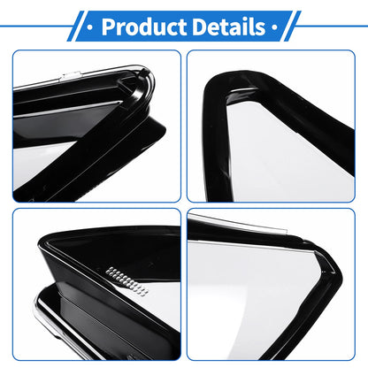 Headlight Lens Cover for Peugeot 408 (2014–2018) Clear Black